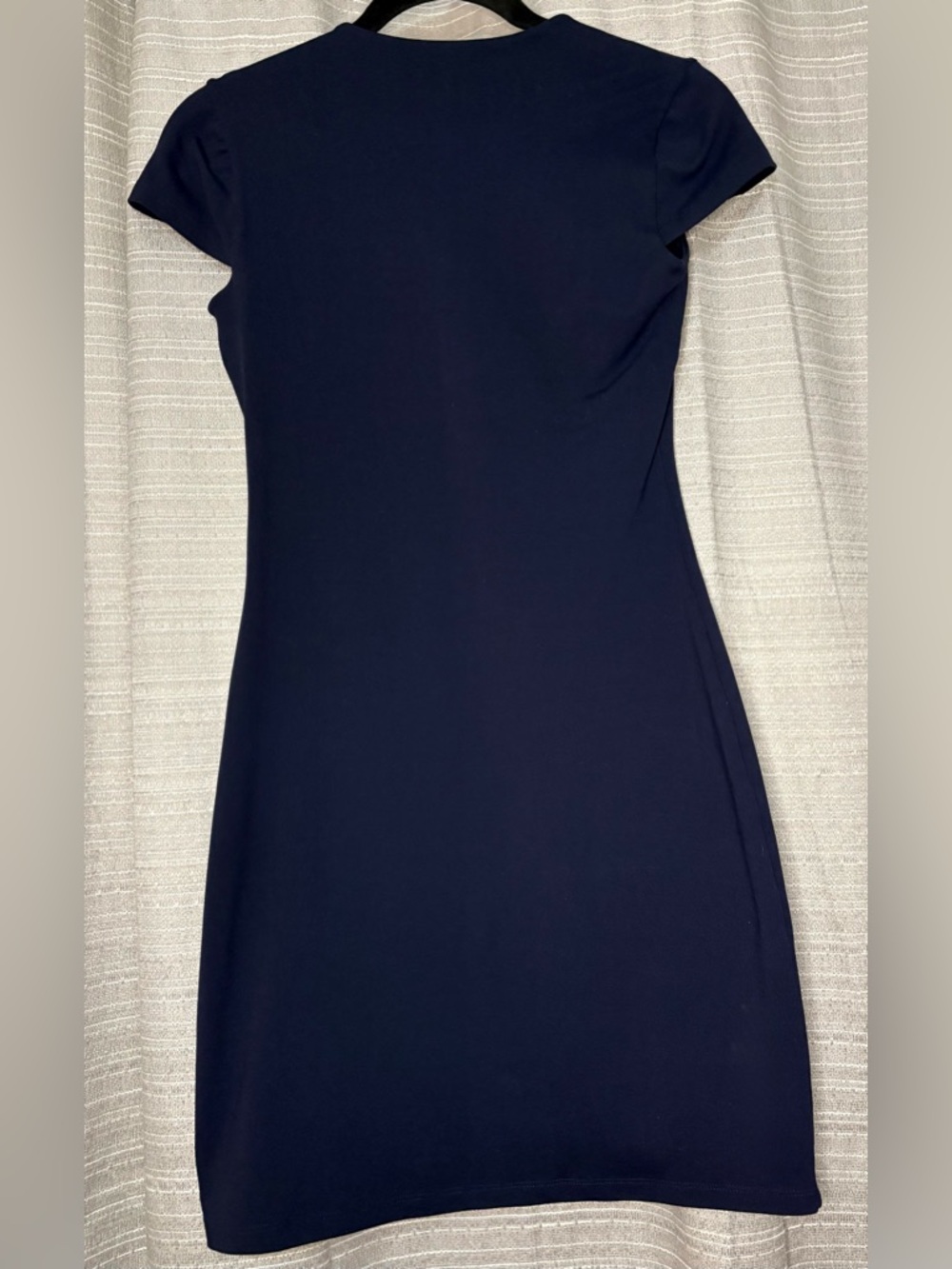 Susana Monaco Navy Bodycon Dress XS | Minimalist Chic Stretch Cocktail Dress - Picture 4 of 6